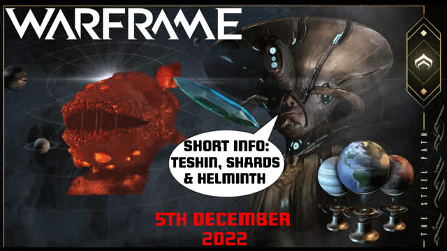 Teshin, Shards and Helminth Invigoration - Weekly Rotation Reset for Warframe 5th December