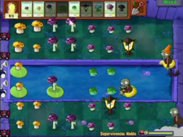 Plantas contra zombies - supervivencia niebla (1/2)