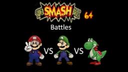 Super Smash Bros 64 Battles #90: Mario vs Luigi vs Yoshi