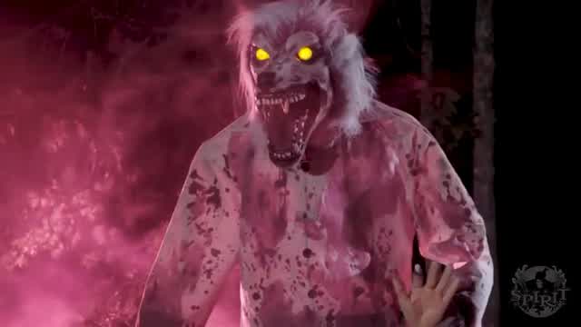 Limb Ripper werewolf animatronic 2017 demo (spirit Halloween)