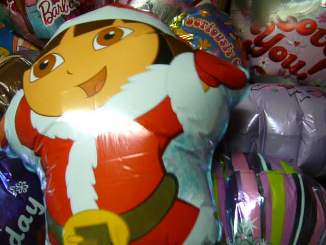 2007 Dora Santa Mylar Balloon