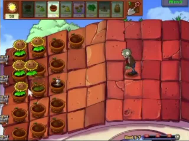 Plantas contra zombies - nivel 5-7