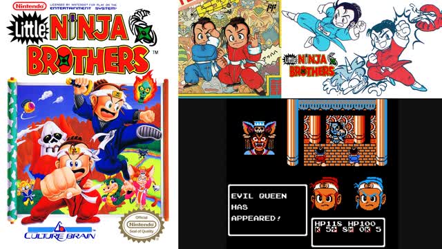 Little Ninja Brothers (NES) - The Evil Queen Boss Fight [Old 2017 Playthrough Video Reupload]