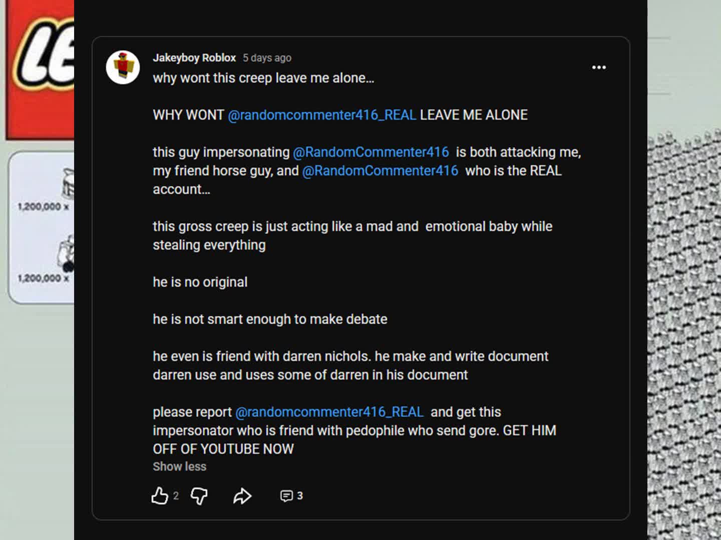 (QUICK VIDO) i am a victim of harassment by eli/horse guy/Nocturnus (QUICK VIDO) i am a victim of harassment by eli/horse guy/Nocturnus