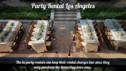 Party Rentals Los Angeles