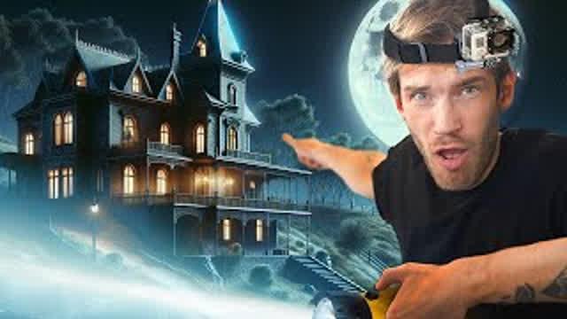 24 Hours in a Haunted Manoire (feat,MrBeast and karl)