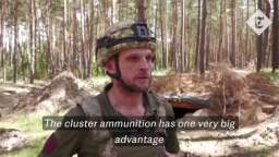 The first footage of the use of cluster munitions by the Ukrainian military was published by the Bri