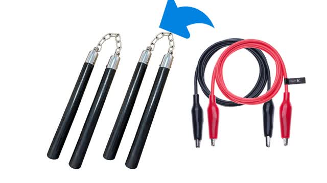 I Used Alligator Clips as Nunchucks