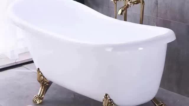 Best best price acrylic common classical slipper tubs claw foot bathtub freestanding bath tubs Suppl