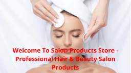 Salon Products Store - Professional Hair Products Salon