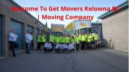 Best Get Movers in Kelowna, BC