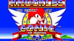 Sonic 2 emerald hill zone as knuckles