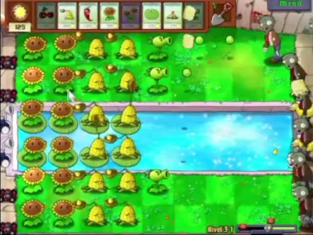 Plantas contra zombies - nivel 3-1 av 2