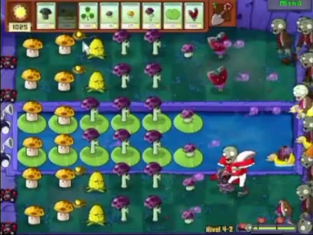 Plantas contra zombies - nivel 4-2 av 2