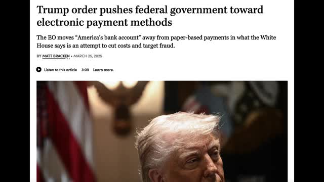 CASH IS DEAD! TRUMP SIGNS EXECUTIVE ORDER FORCING AMERICA INTO DIGITAL PAYMENTS ONLY CONTROL SYSTEM!