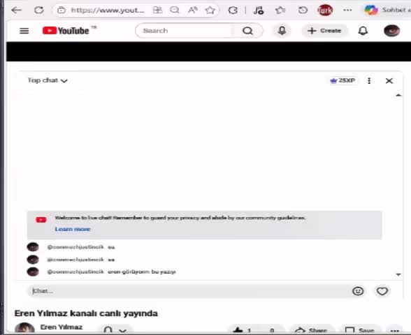 Eren Yılmaz  canli yayin'ı 13/05/2026 21:04