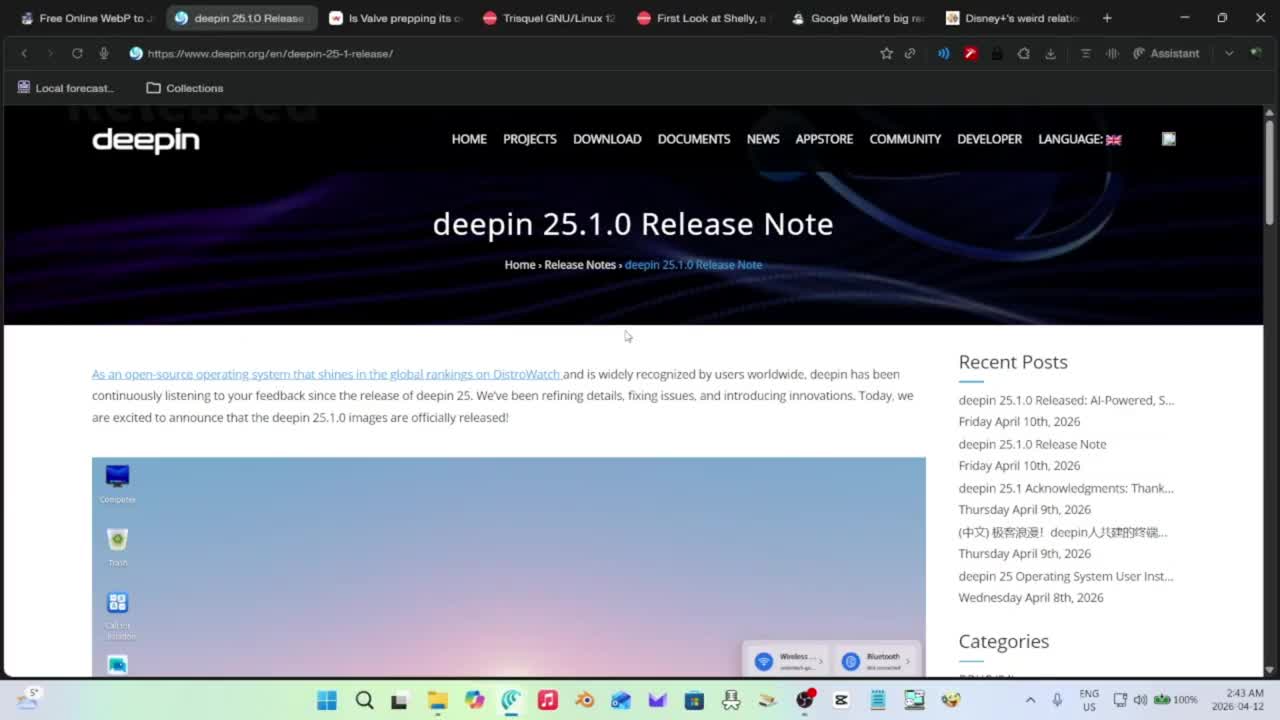 Deepin 25.1.0 Released