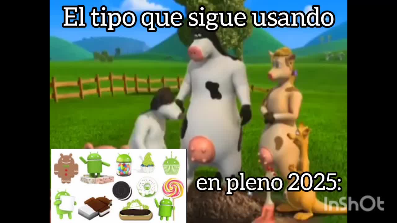 El tipo que sigue usando versiones de postres de Android en 2025: