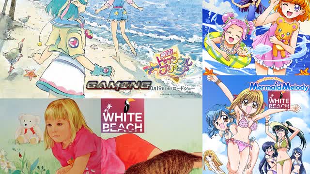 Magical Girls Mix Summer Beach Slideshow AMV - White Beach