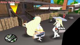 Lusamine y Lillie juegan a BATTLE TANK GTA San Andreas Loquendo