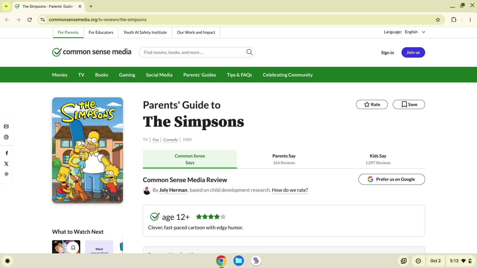 The Simpsons TV Review The Simpsons TV Review