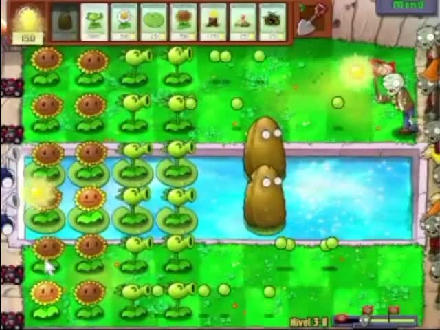 Plantas contra zombies - nivel 3-8 av 2
