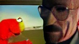 WALTER WHITE MEETS ELMO!!!!