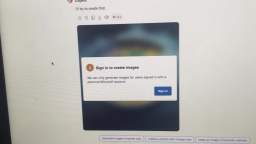 Copilot Image Generation Sign In Message