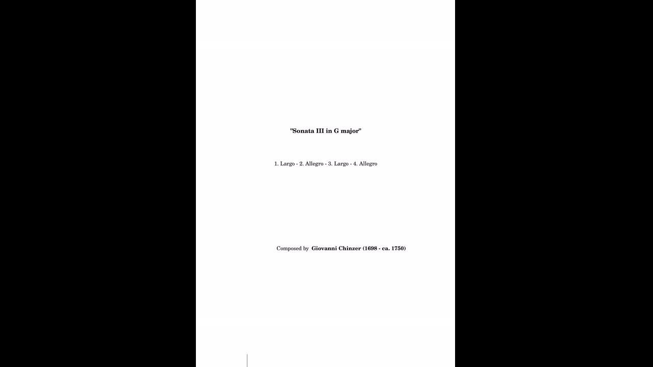 Giovanni Chinzer - Sonata III