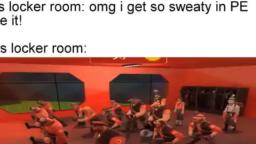 Boy's locker room Kitty's edition