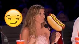 Heidi Klum loves sausages!