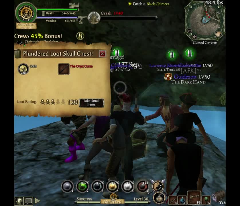 Looting The Onyx Curse - The Legend of Pirates Online