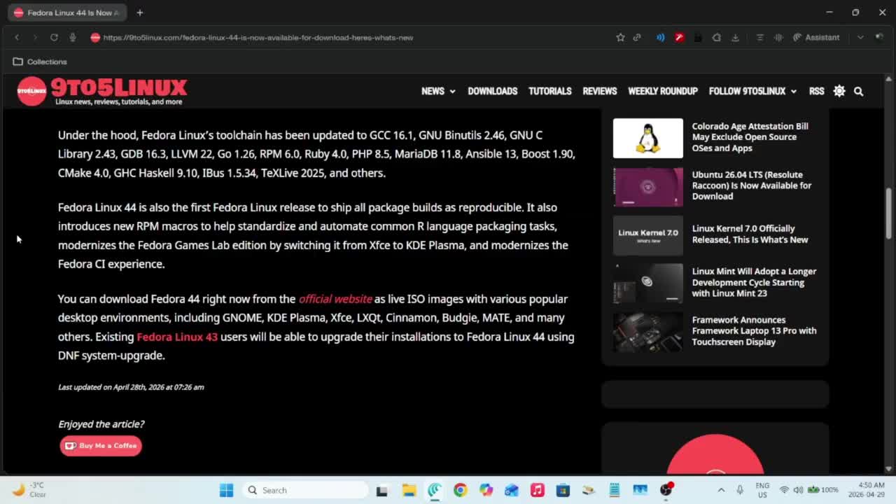 Fedora Linux 44 Is Now Available for Download Fedora Linux 44 Is Now Available for Download