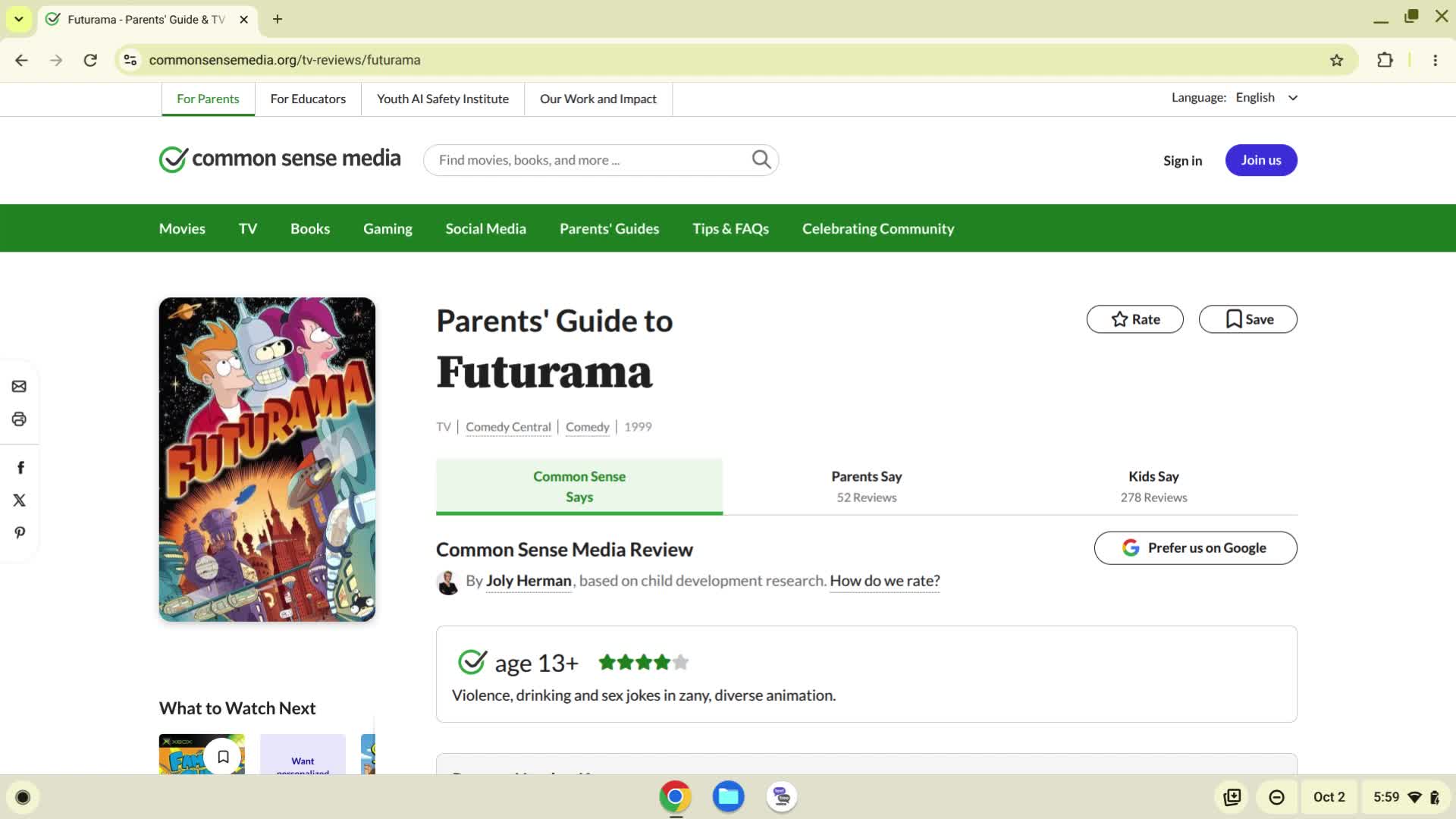 Futurama TV Review Futurama TV Review