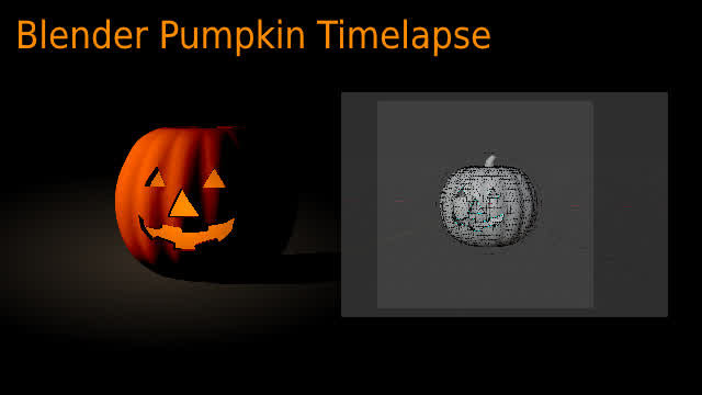 modelling a pumpkin in blender timelapse
