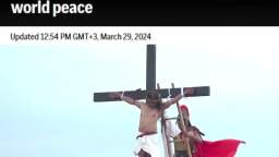 In the Philippines, live people were crucified on Good Friday for the 35th time