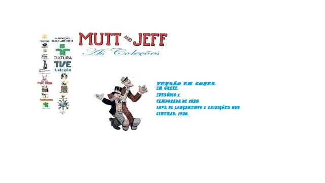 CLUBE DO PERNALONGA _ MUTT & JEFF EM GREVE VERSÃO EM CORES