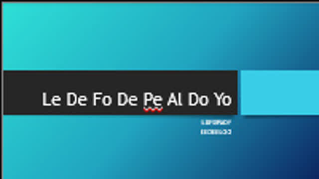 Le De Fo De Pe Al Do Yo E Fa Ou Co Ta No Po Po Es E Mi Pr Ap No Po Po (Di Ag, Nã Va Co Ma.)
