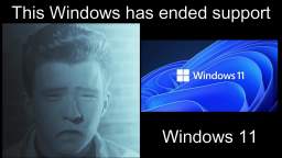 Rick Astley Becoming Sad (This Windows is ended