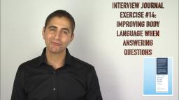 124 Interview Journal Exercise 14 Improving Body Language When Answering Questions