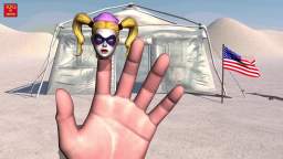 HITLER - HARLEY QUINN SING KARAOKE Finger Family Nursery Rhymes for Children 3D Animation