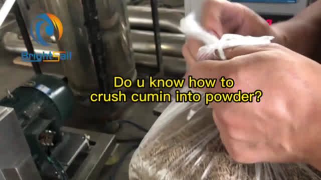 Do u know how to  crush cumin into powder by cumin grinding machine?
