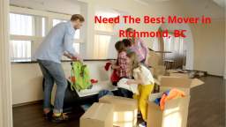 Best Get Movers in Richmond, BC