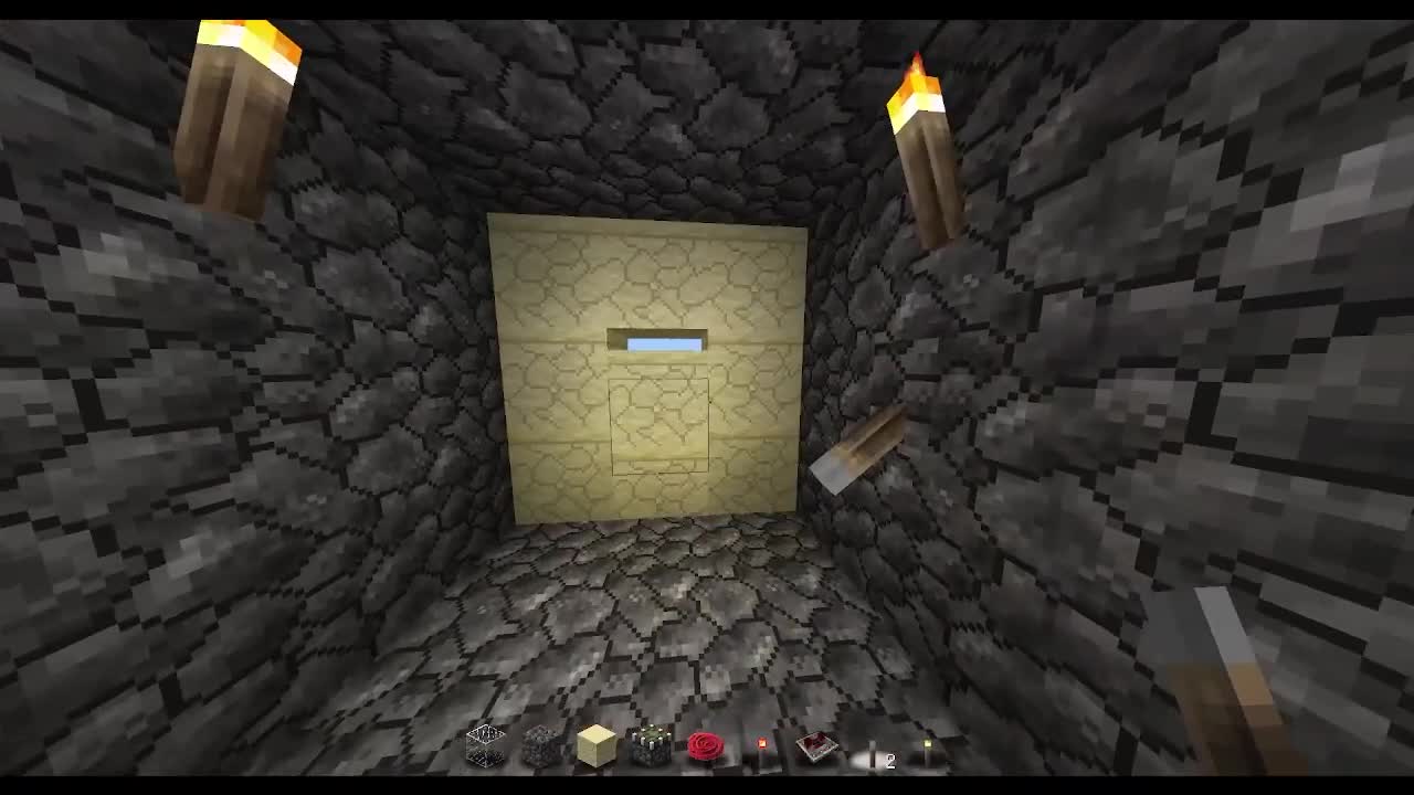 Minecraft redstone seemless 3x3 piston door