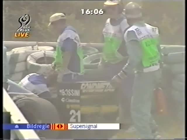 F1 Hungary 1997 FP4-Marques crashes