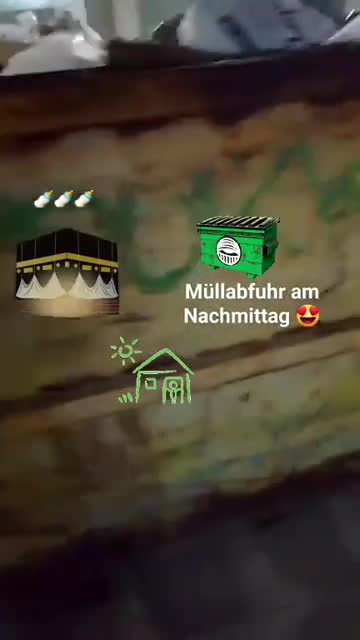 Müllabfuhr am nachmittag skoupidouhten😍