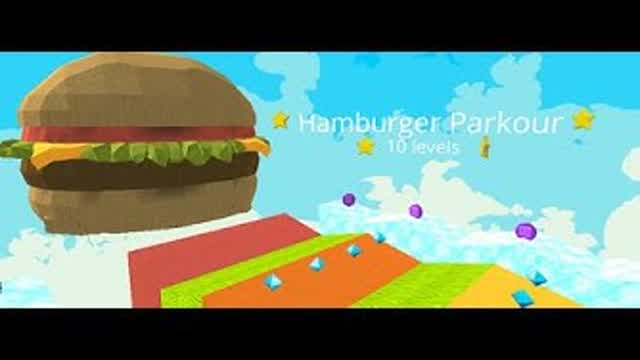 Hamburger Parkour 10 levels! - KoGaMa
