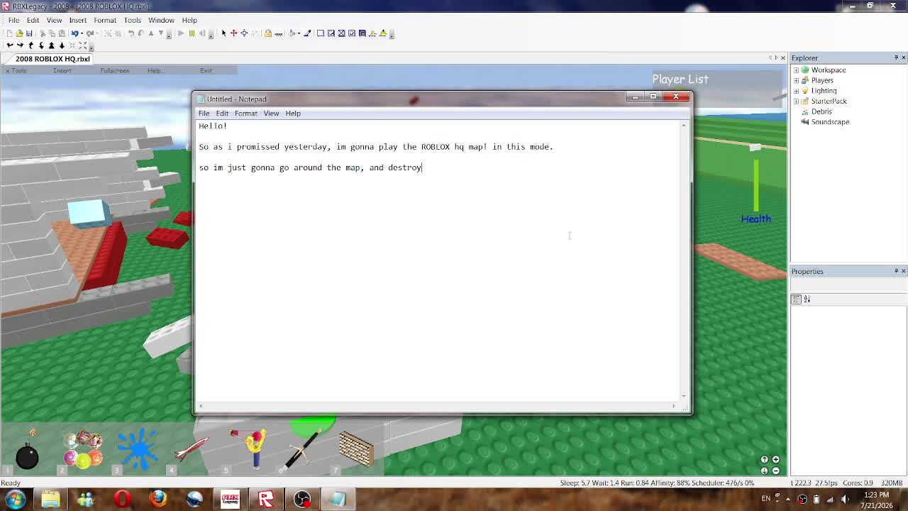Playing the ROBLOX HQ tower again