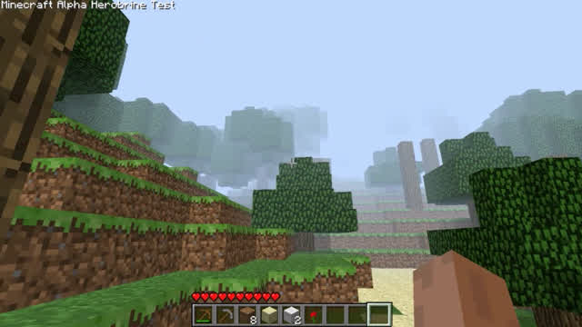 Minecraft with Herobrine! Old Minecraft!