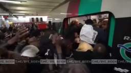 The French are becoming like their recent neighbors - they are crawling in huge crowds into Parisian